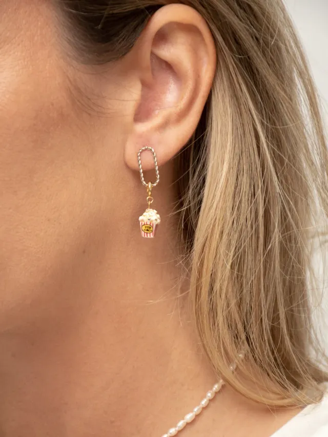 Nach Bijoux Mix and Match rectangulaires torsadées boucles d’oreilles
