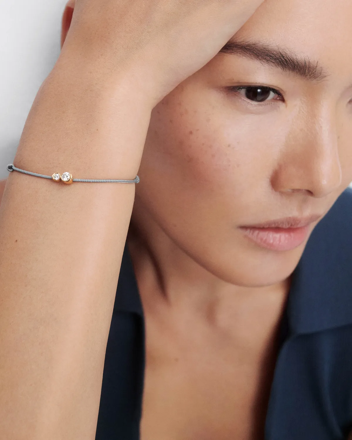 PDPAOLA Dafne Diamond bracelet cordon or jaune