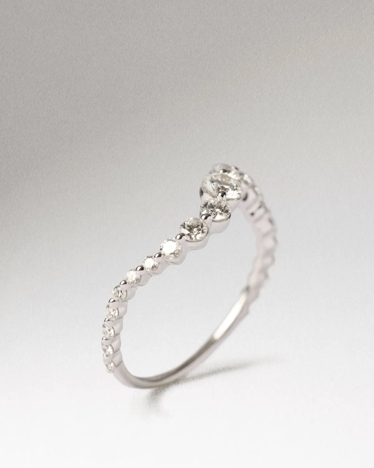 PDPAOLA Venus bague diamants or blanc 0,62 carat