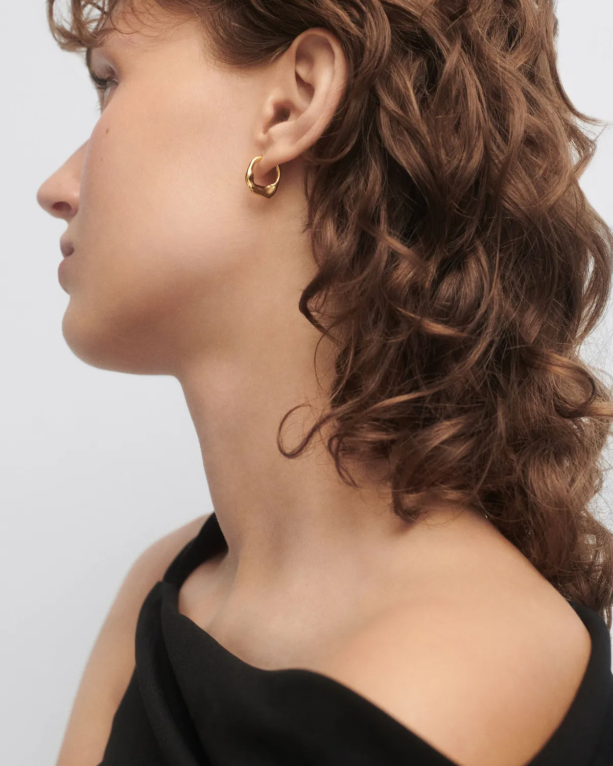 PDPAOLA Mini Magma créoles doré 15,7 mm
