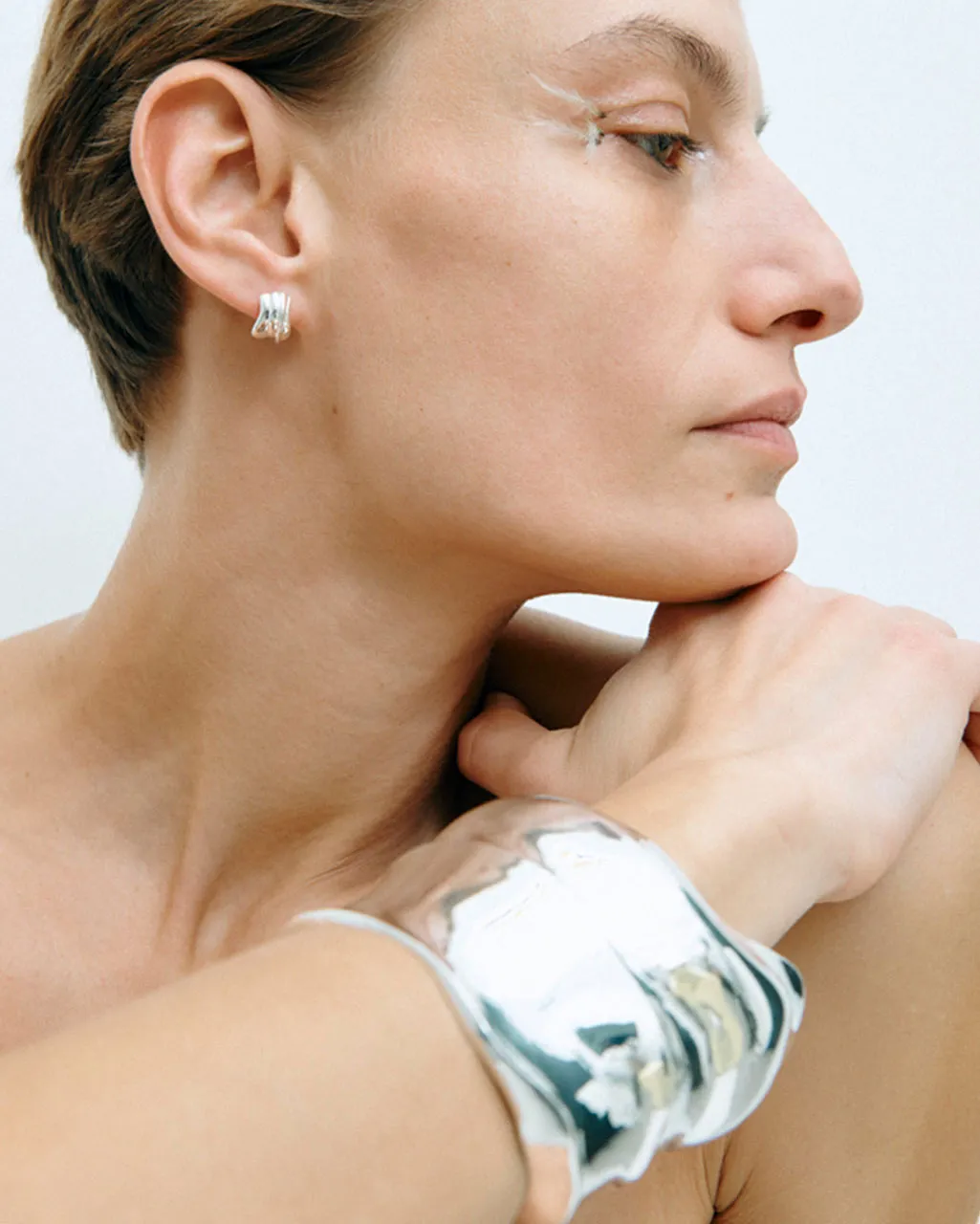 Completedworks Foreshore boucles d'oreilles argent recyclé