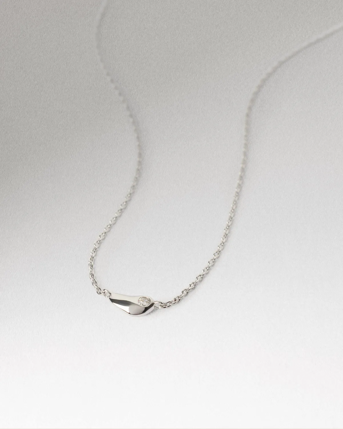 PDPAOLA Delta collier chaîne argenté