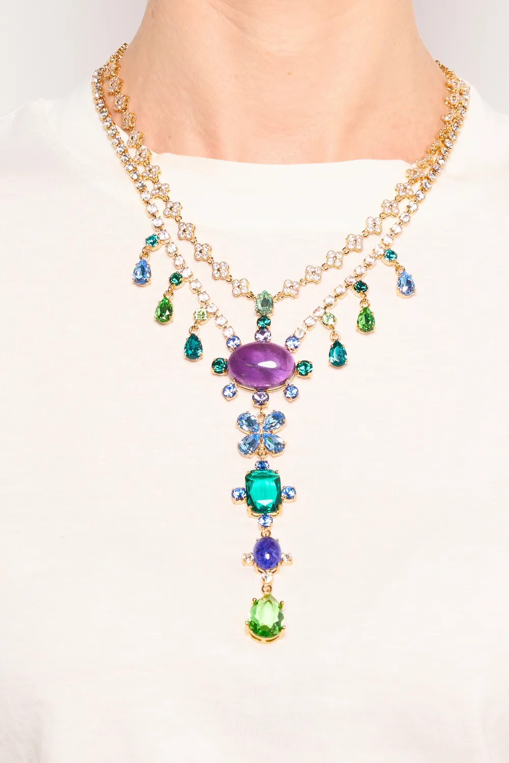 Philippe Ferrandis Castiglione collier cravate doré