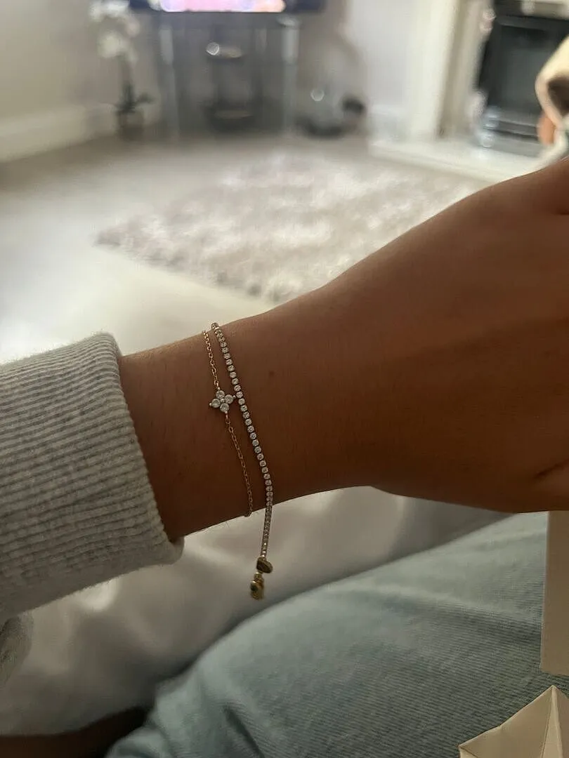 Astrid & Miyu Tennis Chain bracelet doré rivière
