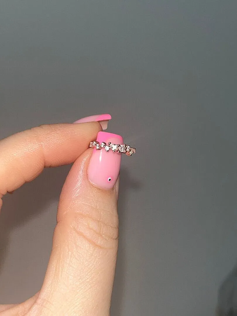 Astrid & Miyu Celestial Crystal Hoop créoles or rose 11,5mm