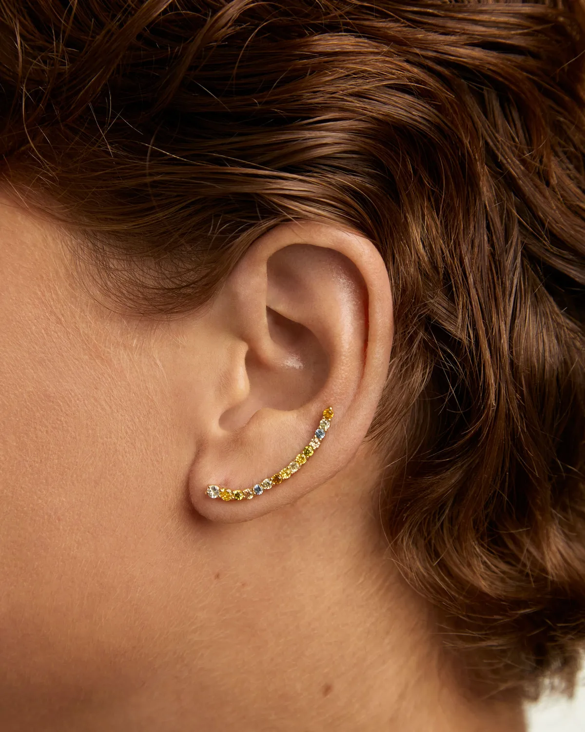 PDPAOLA Rainbow Boucles d'oreilles grimpantes