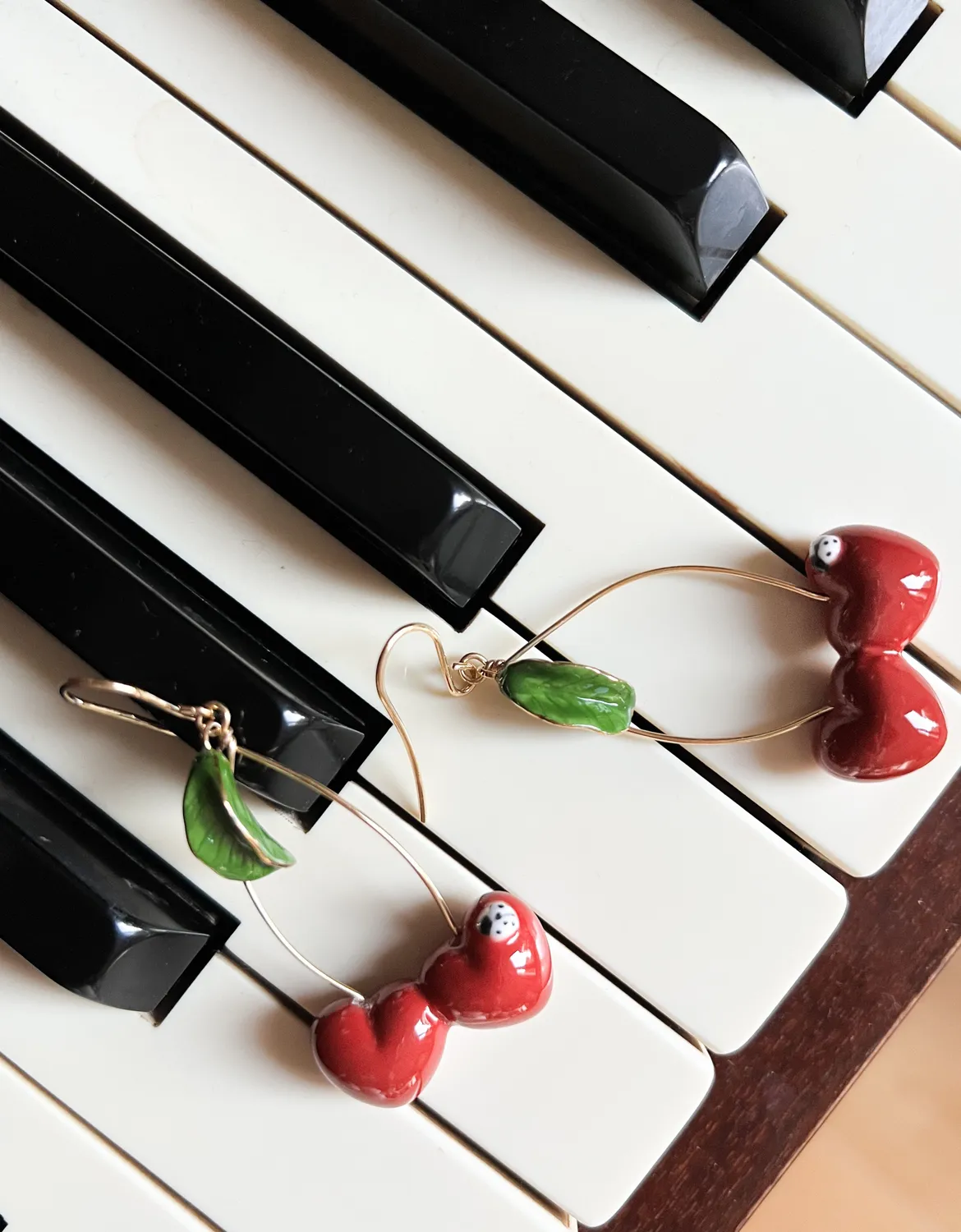 Nach Bijoux Cerises Chérie Cherry boucles d'oreilles pendantes 6 cm