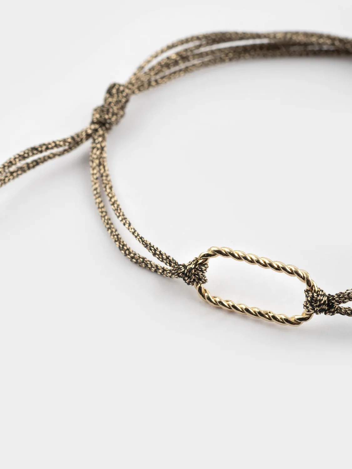 Nach Bijoux Mix and Match bracelet cordon doré personnalisable
