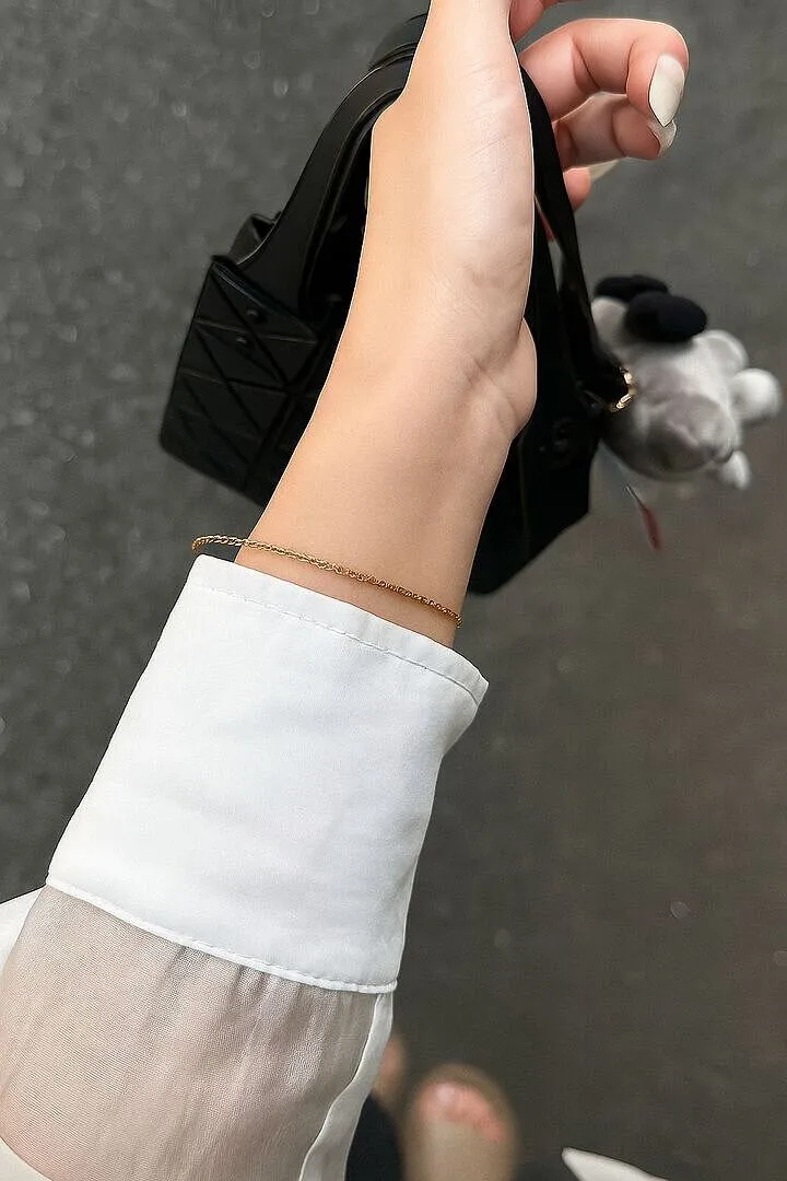 Astrid & Miyu Navette Crystal bracelet doré cristal
