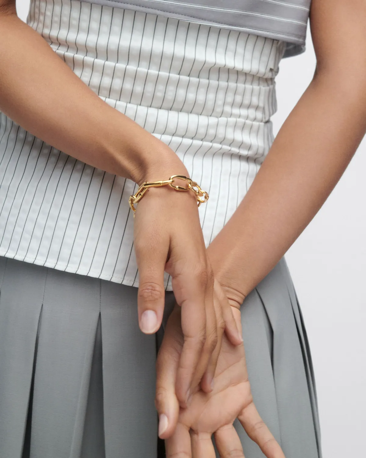 PDPAOLA Loop bracelet chaîne ajustable 21 cm