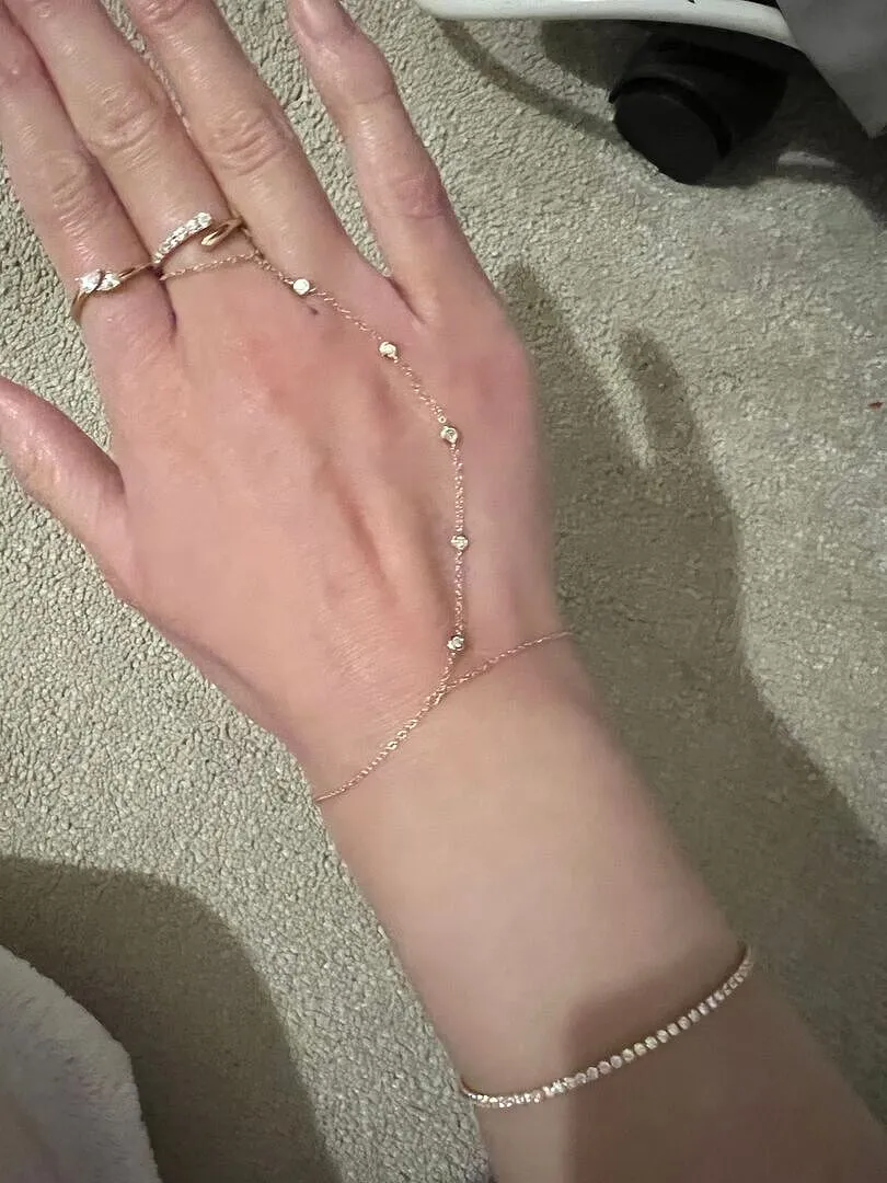 Astrid & Miyu Tennis Chain bracelet doré rivière