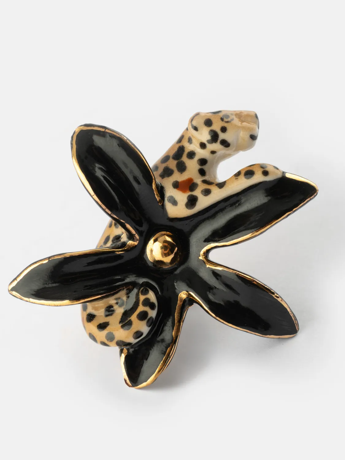 Nach Bijoux Idole sauvage pin’s fleur léopard