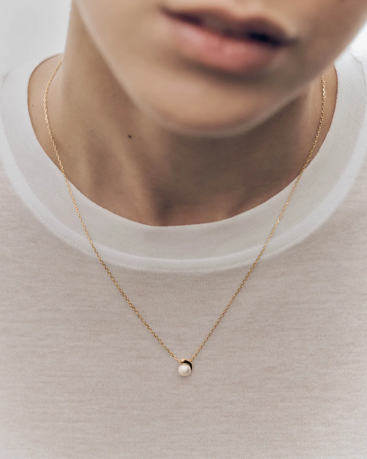 PDPAOLA La Perla collier perle or 40-50 cm