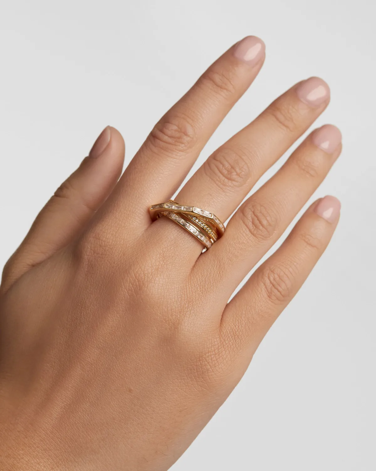 PDPAOLA Verona bague zirconia blanc taille 8-18