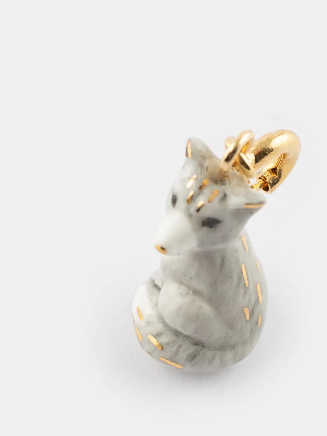 Nach Bijoux Charm's Renard Polaire breloque arctique