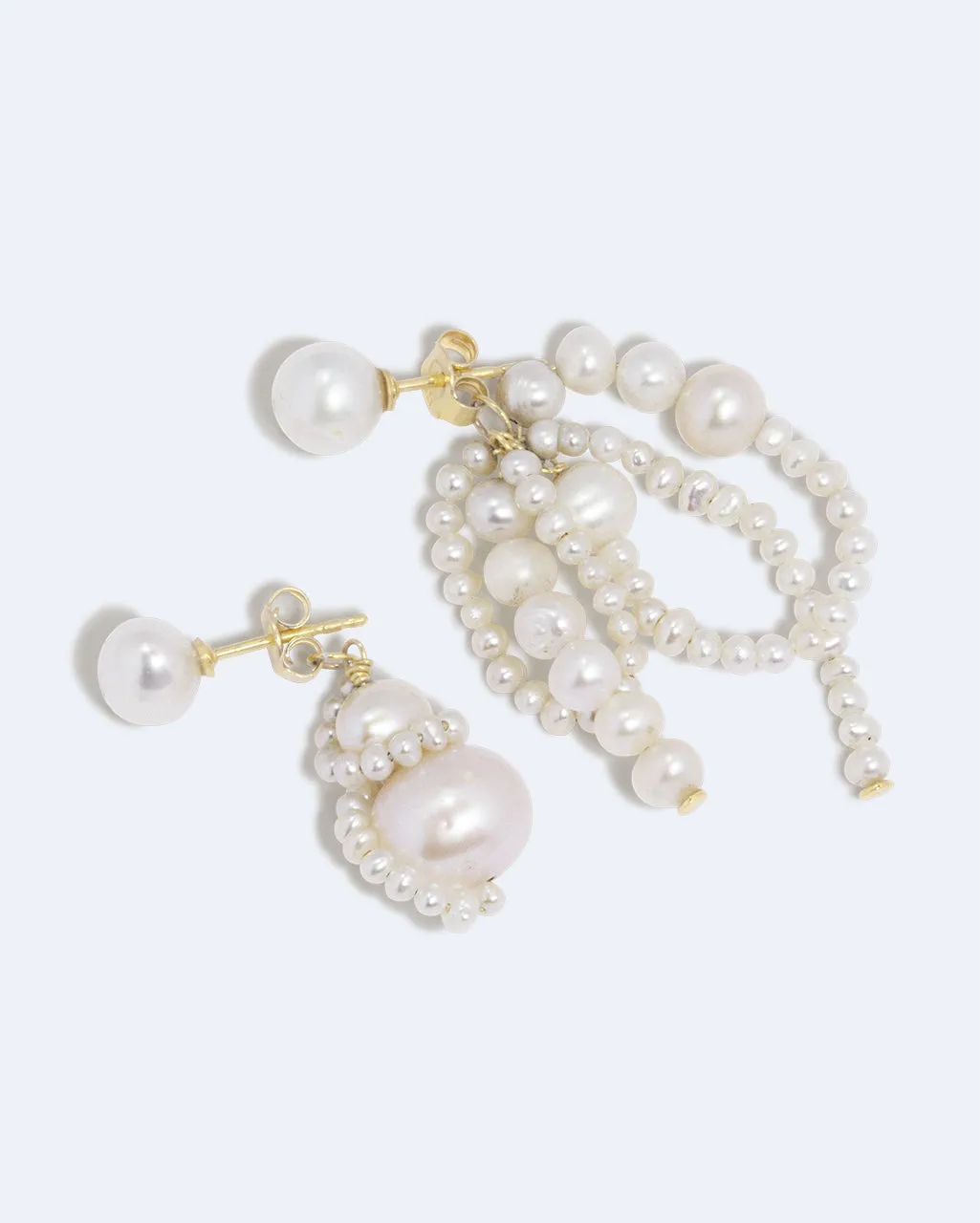 Completedworks Somerset boucles perles vermeil recyclé