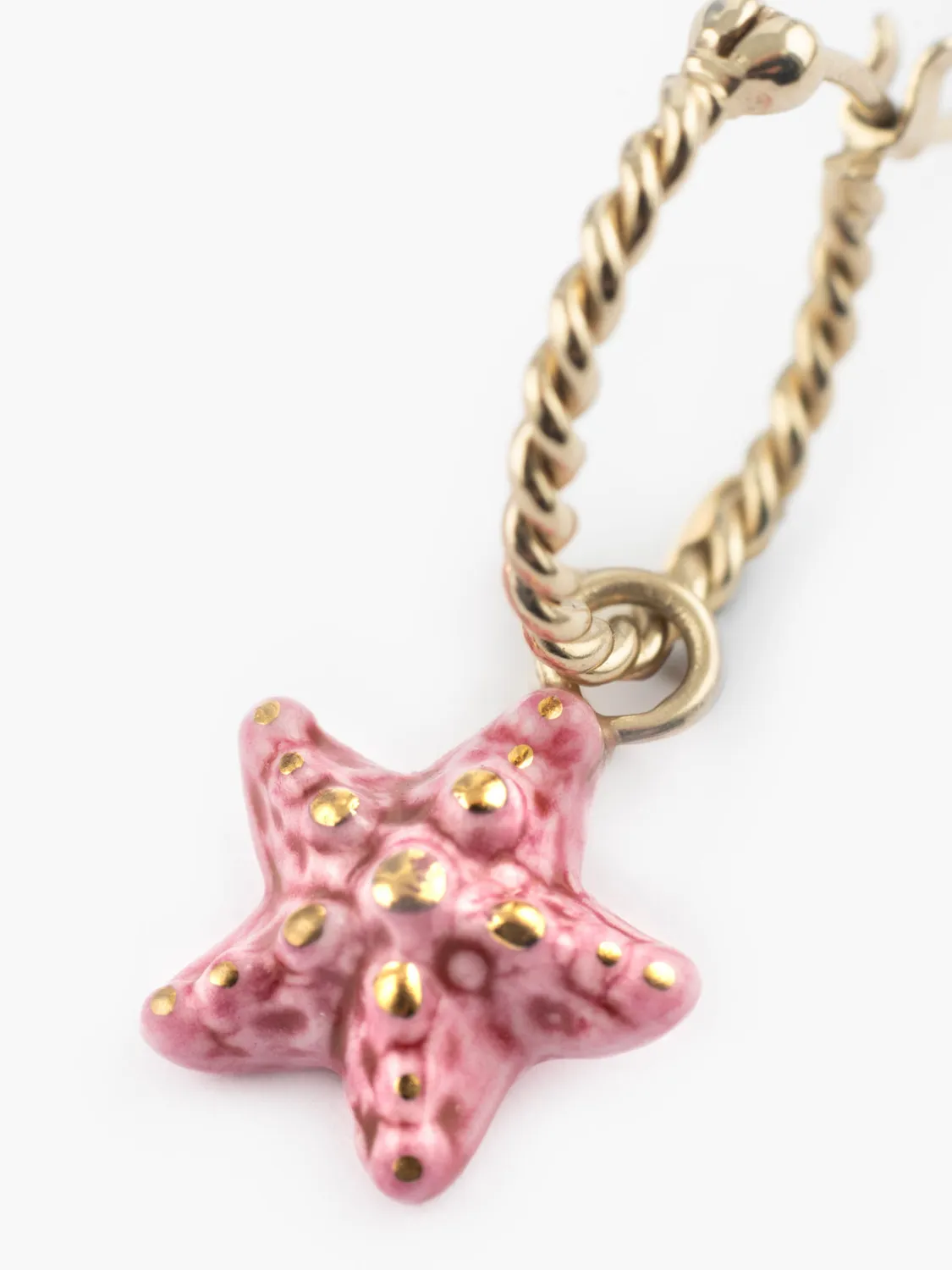 Nach Bijoux Mini créole étoile de mer boucle unité rose