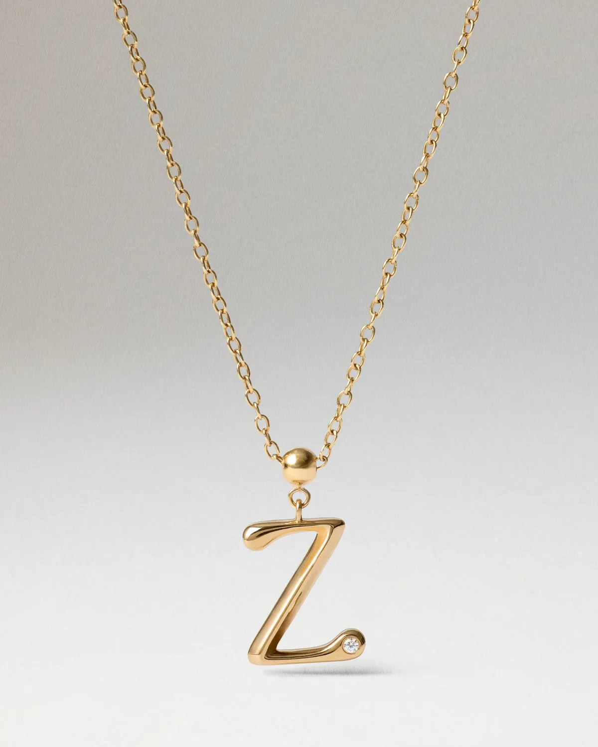 PDPAOLA Charms Initial Z charm lettre zirconia