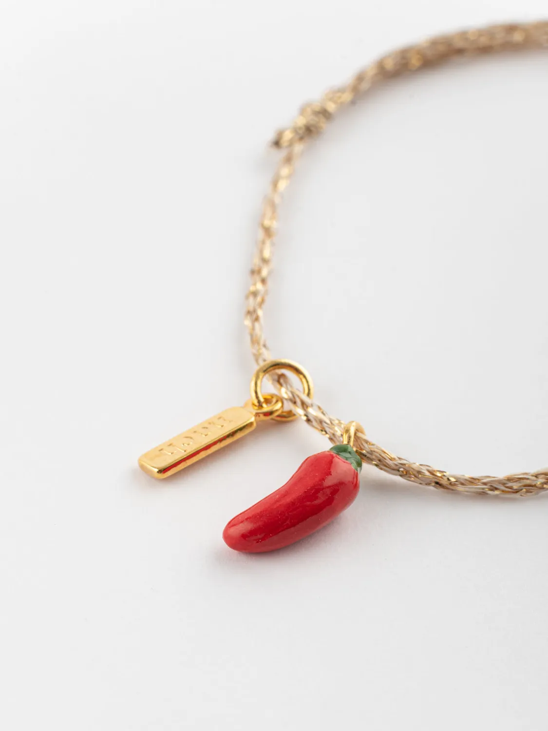 Nach Bijoux Lucky You bracelet piment cordon porcelaine