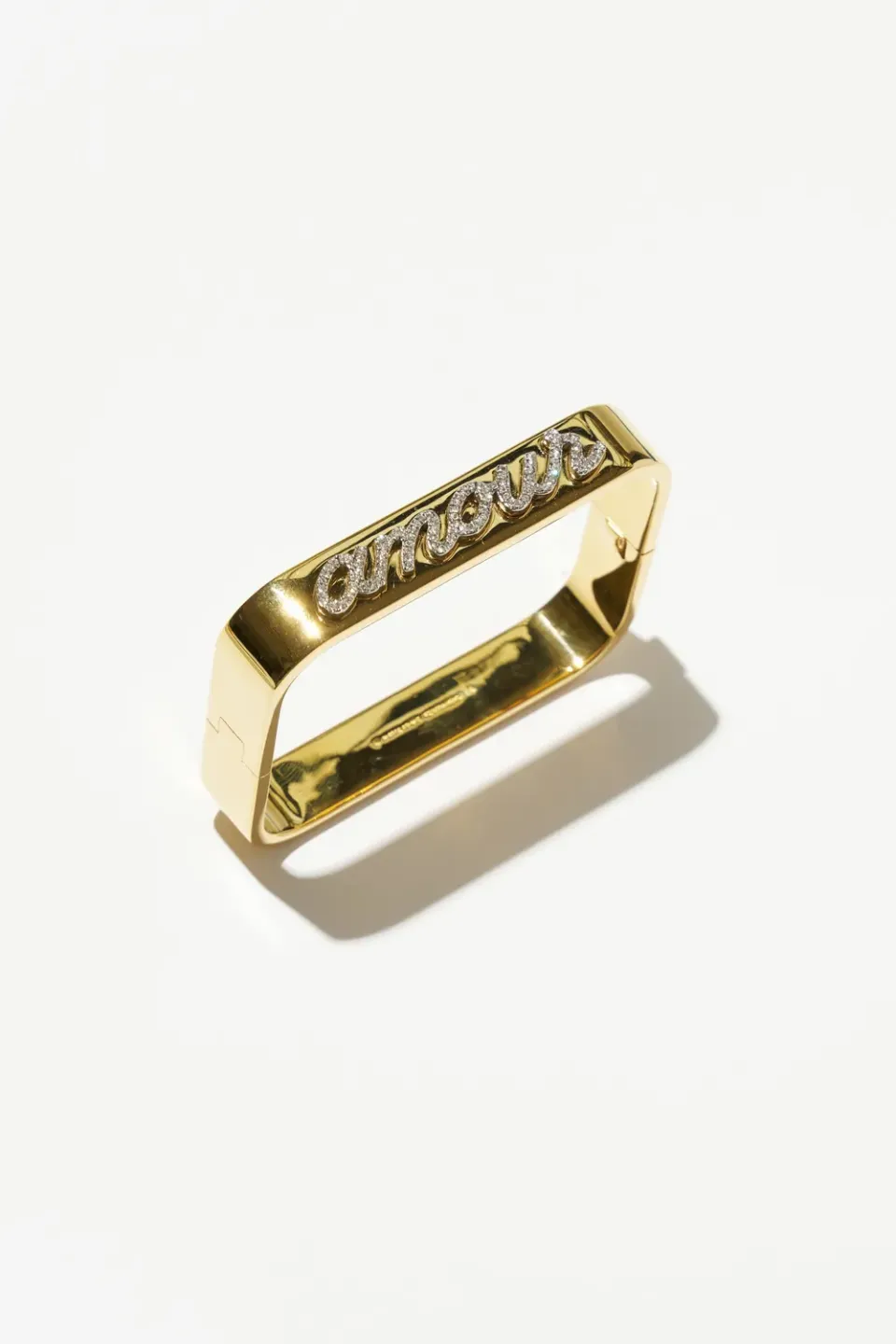 Philippe Ferrandis Amour bracelet jonc coloré doré
