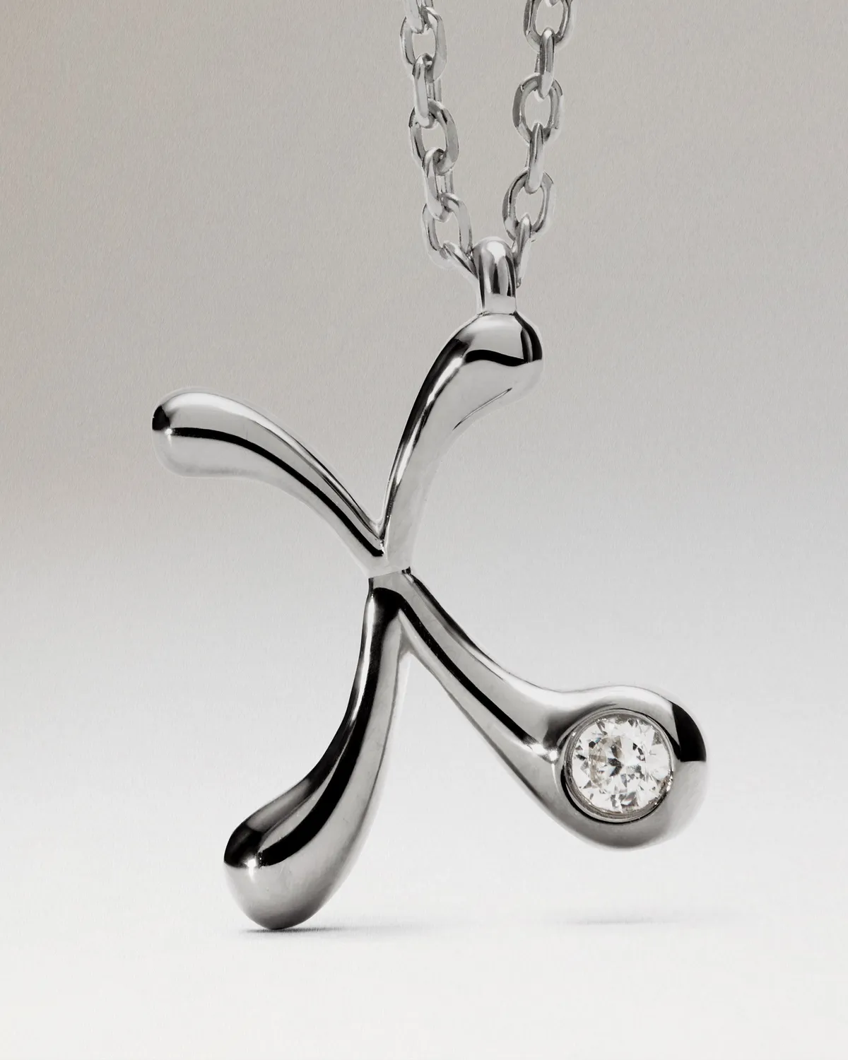 PDPAOLA Initial collier X argent 40-50 cm