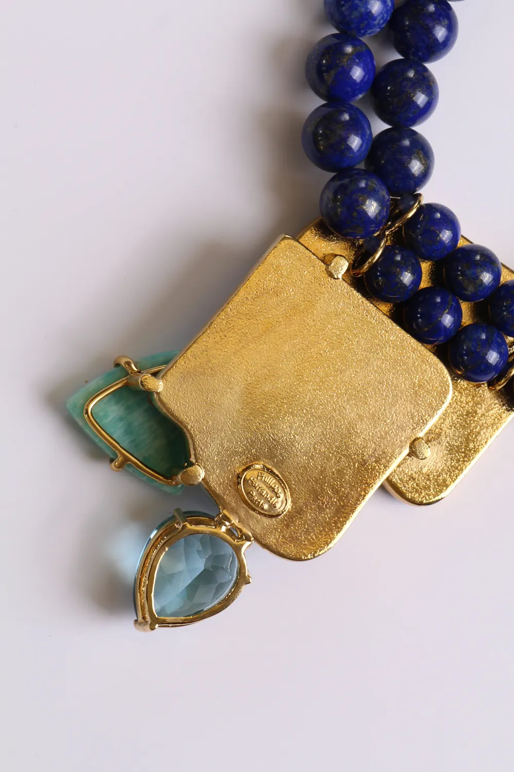 Philippe Ferrandis Lapis Lazuli collier pièce unique bleue
