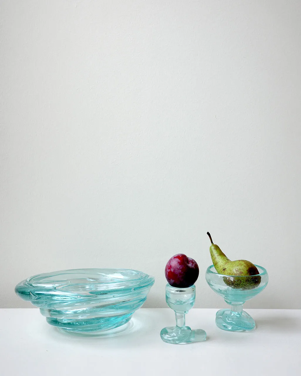 Completedworks Sunday Morning coquetier verre recyclé bleu