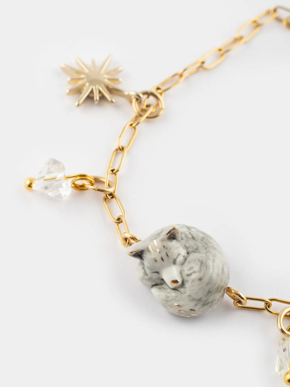 Nach Bijoux Arctique bracelet renard polaire porcelaine