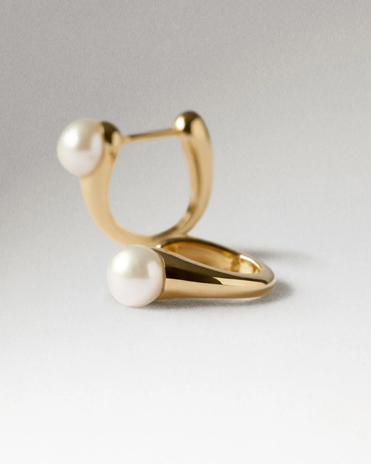 PDPAOLA La Perla Ondine créoles perles 13 mm