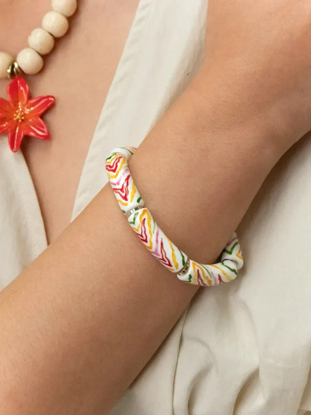 Nach Bijoux Crazy Tiger bracelet perles porcelaine
