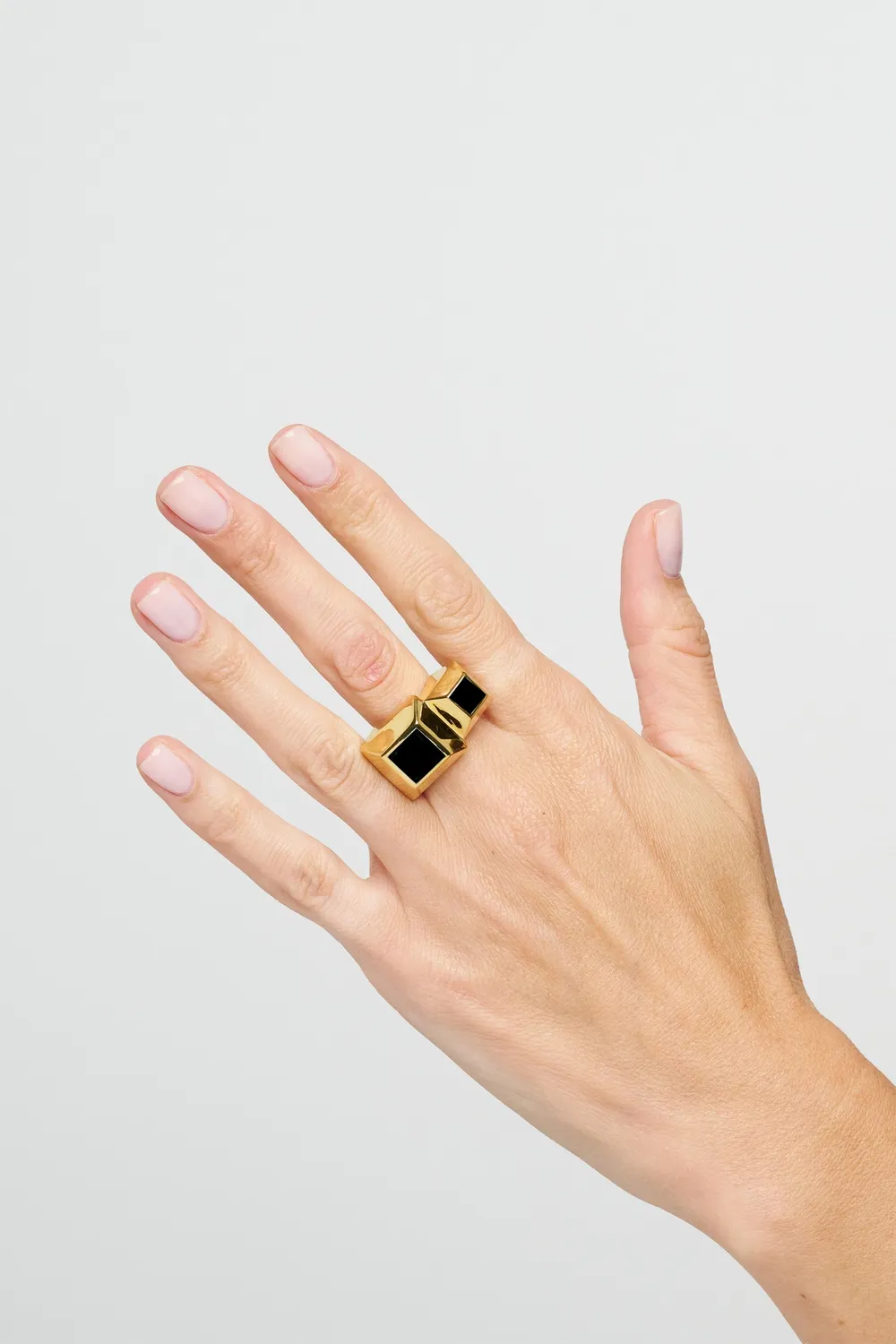 Philippe Ferrandis Kheops Double Ring bague or fin