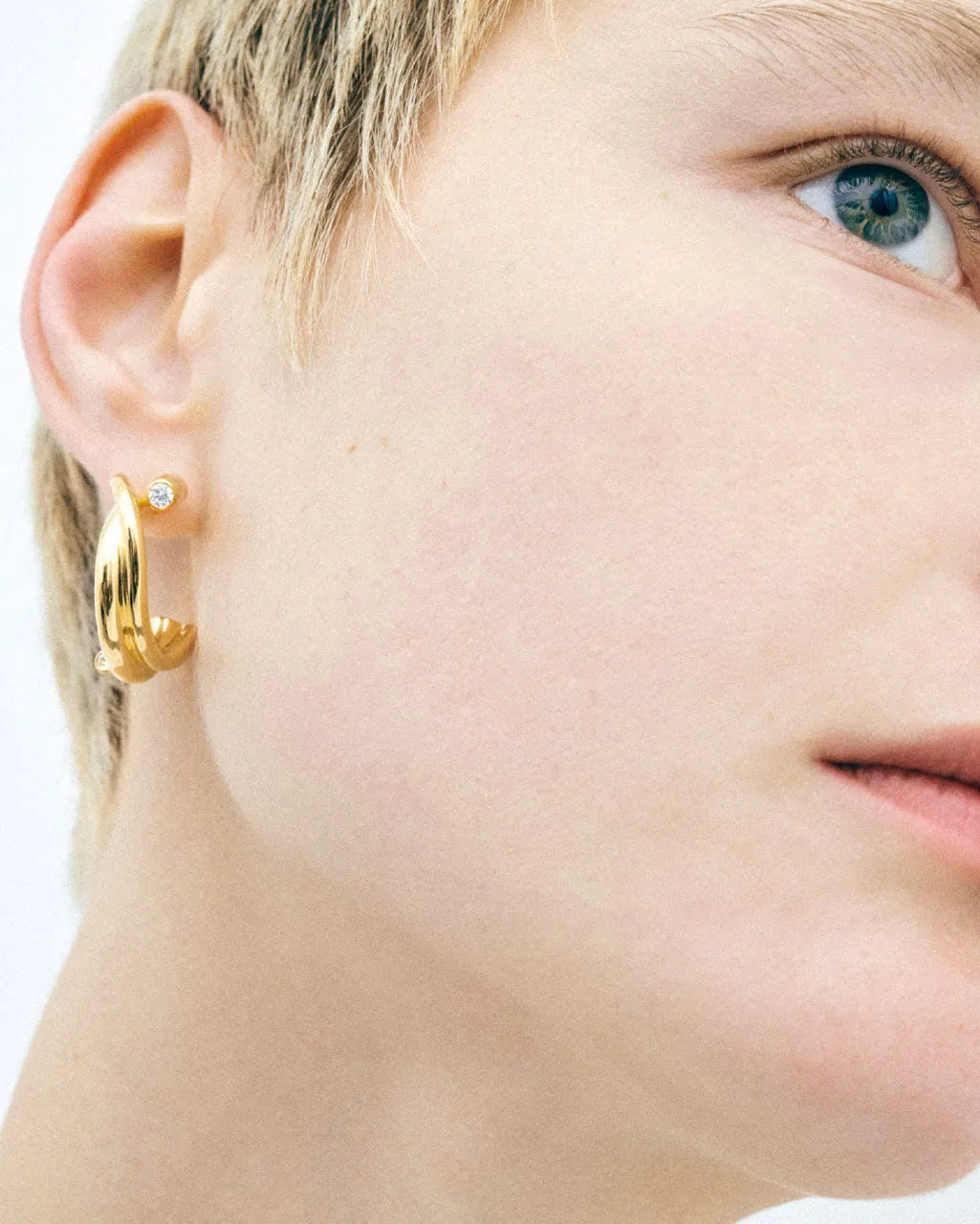 Completedworks What Time Left Behind boucles d'oreilles vermeil zircone