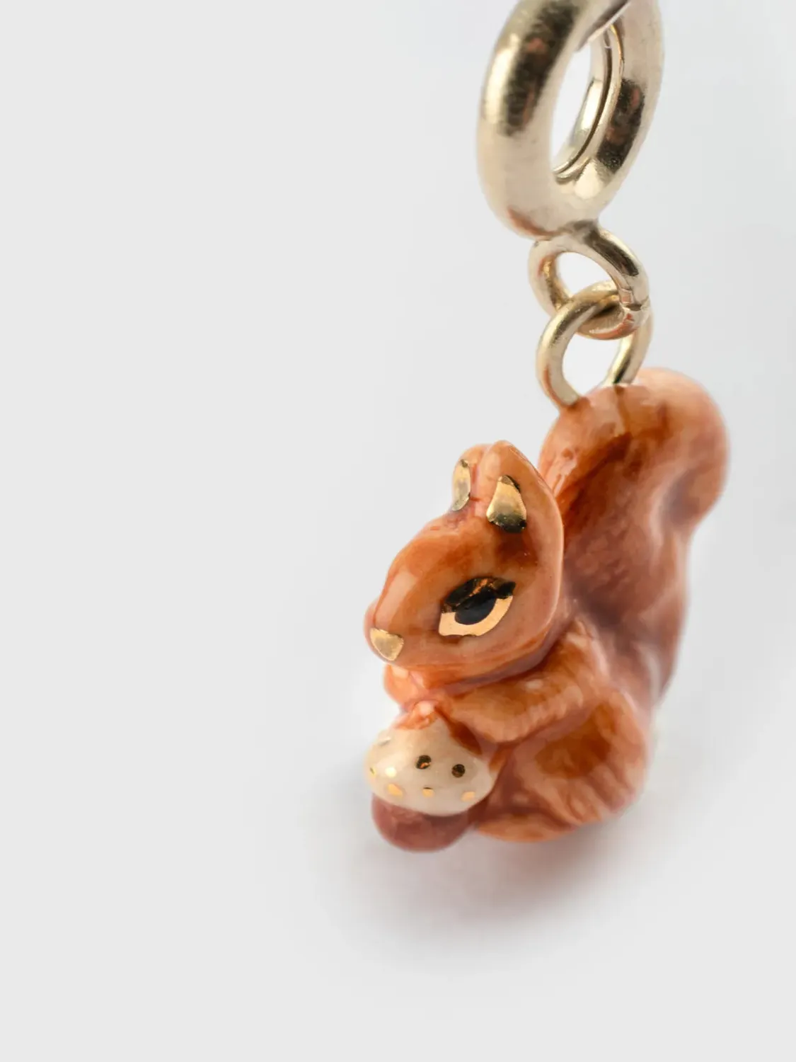 Nach Bijoux Charm's écureuil charm porcelaine sans nickel