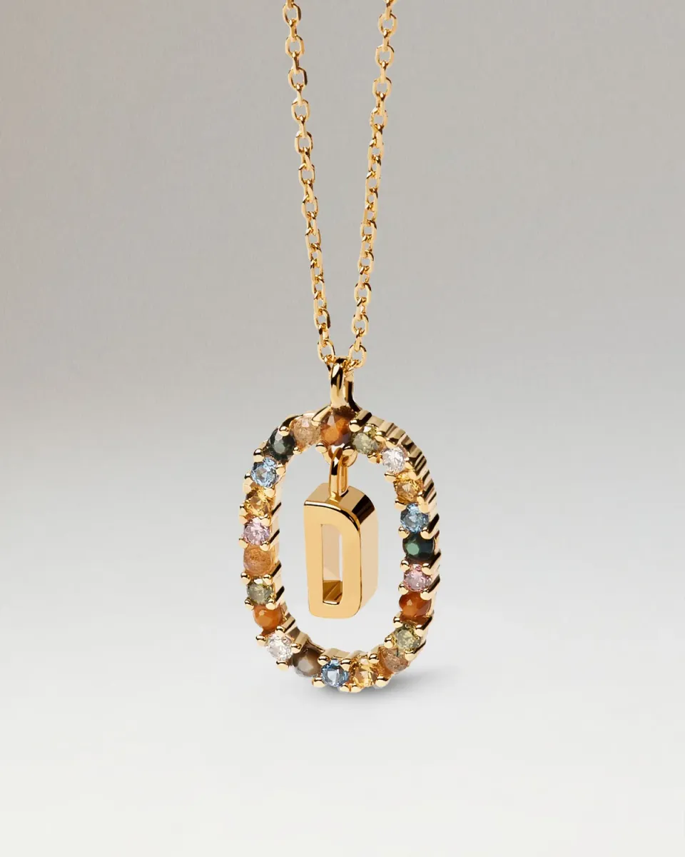 PDPAOLA Letter D collier initiale argent