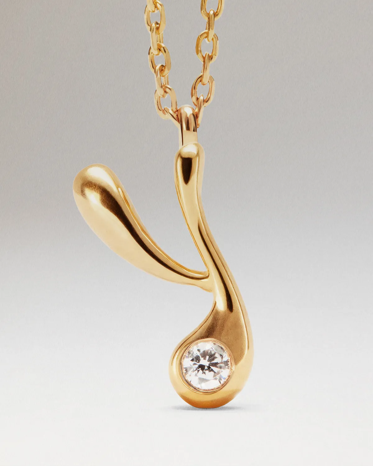 PDPAOLA Y initial collier doré 40-50 cm lettre