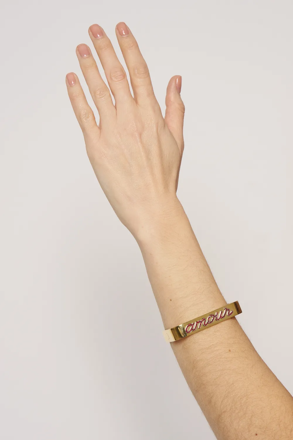 Philippe Ferrandis Amour bracelet jonc coloré doré