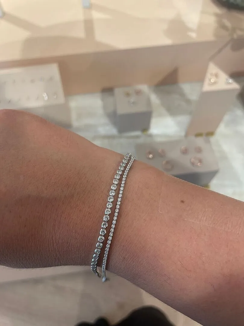 Astrid & Miyu Tennis Chain bracelet argent éclat
