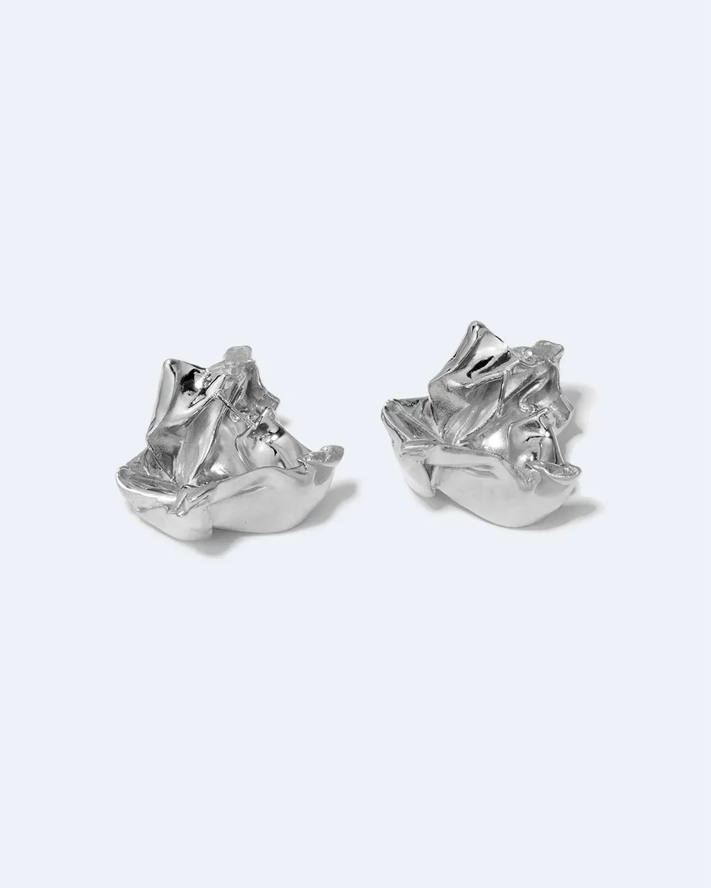 Completedworks Suburbs Crunched boucles d'oreilles argent recyclé