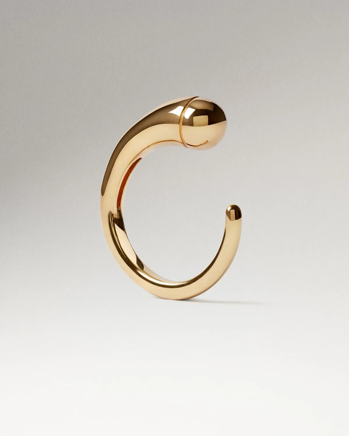 PDPAOLA Loop bague anneau plaqué or 6 mm