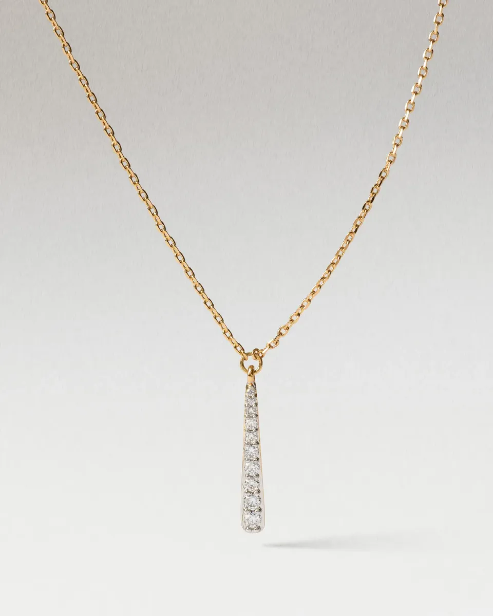PDPAOLA Olga collier plaqué or zirconia 40-50 cm