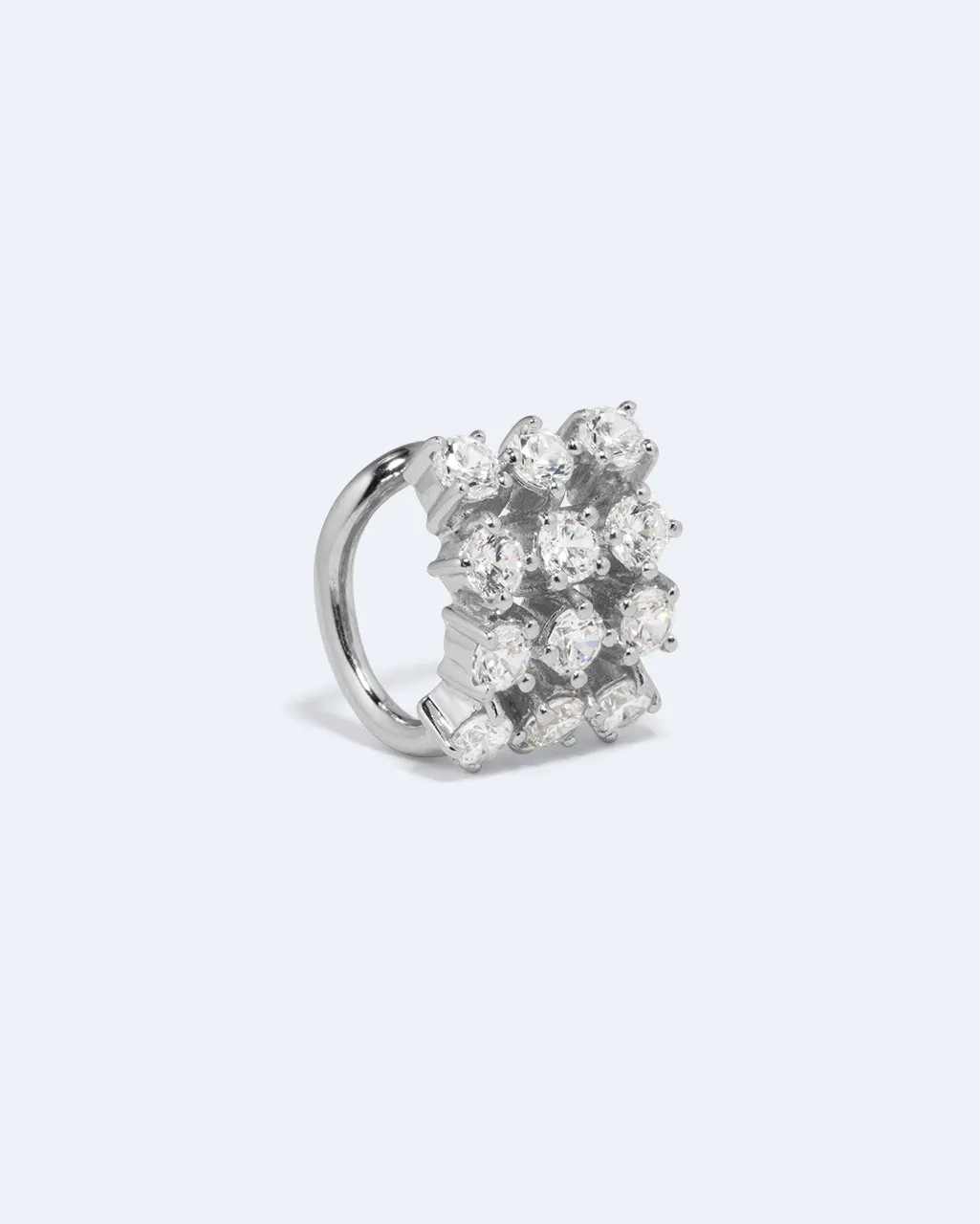 Completedworks Juggernaut ear cuff zirconia argent recyclé