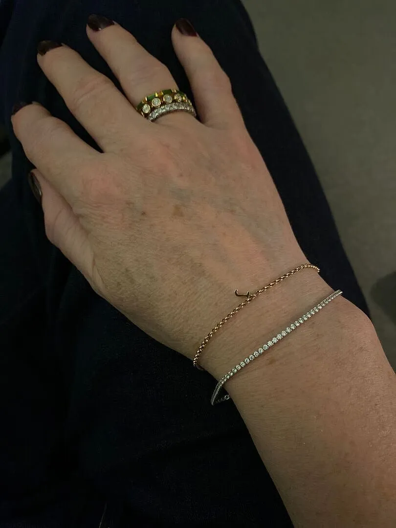 Astrid & Miyu Tennis Chain bracelet argent éclat
