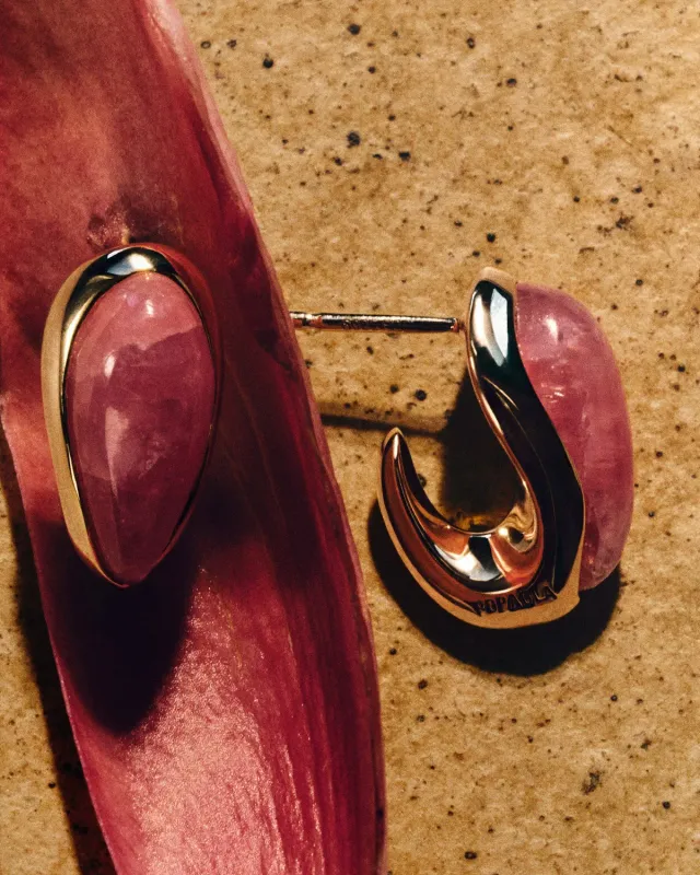 PDPAOLA GRID Luna boucles d'oreilles rhodochrosite