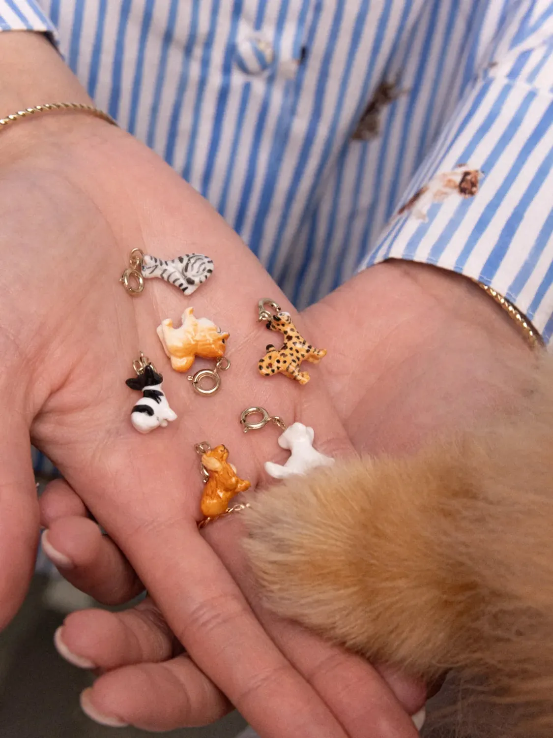 Nach Bijoux chien spitz charm’s porcelaine 2,7 cm
