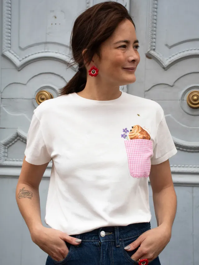 Nach Olga T-shirt chocolatine porcelaine S-XL