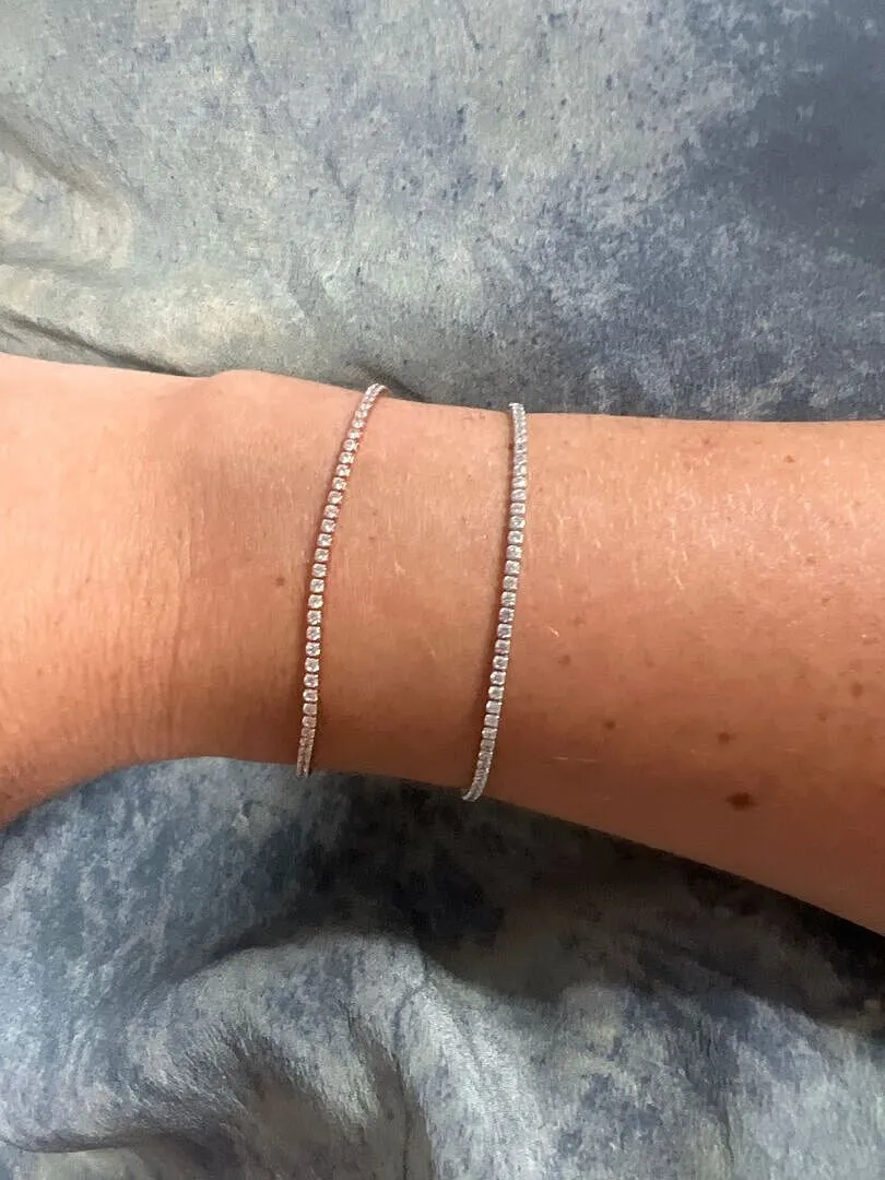 Astrid & Miyu Tennis Chain bracelet argent éclat
