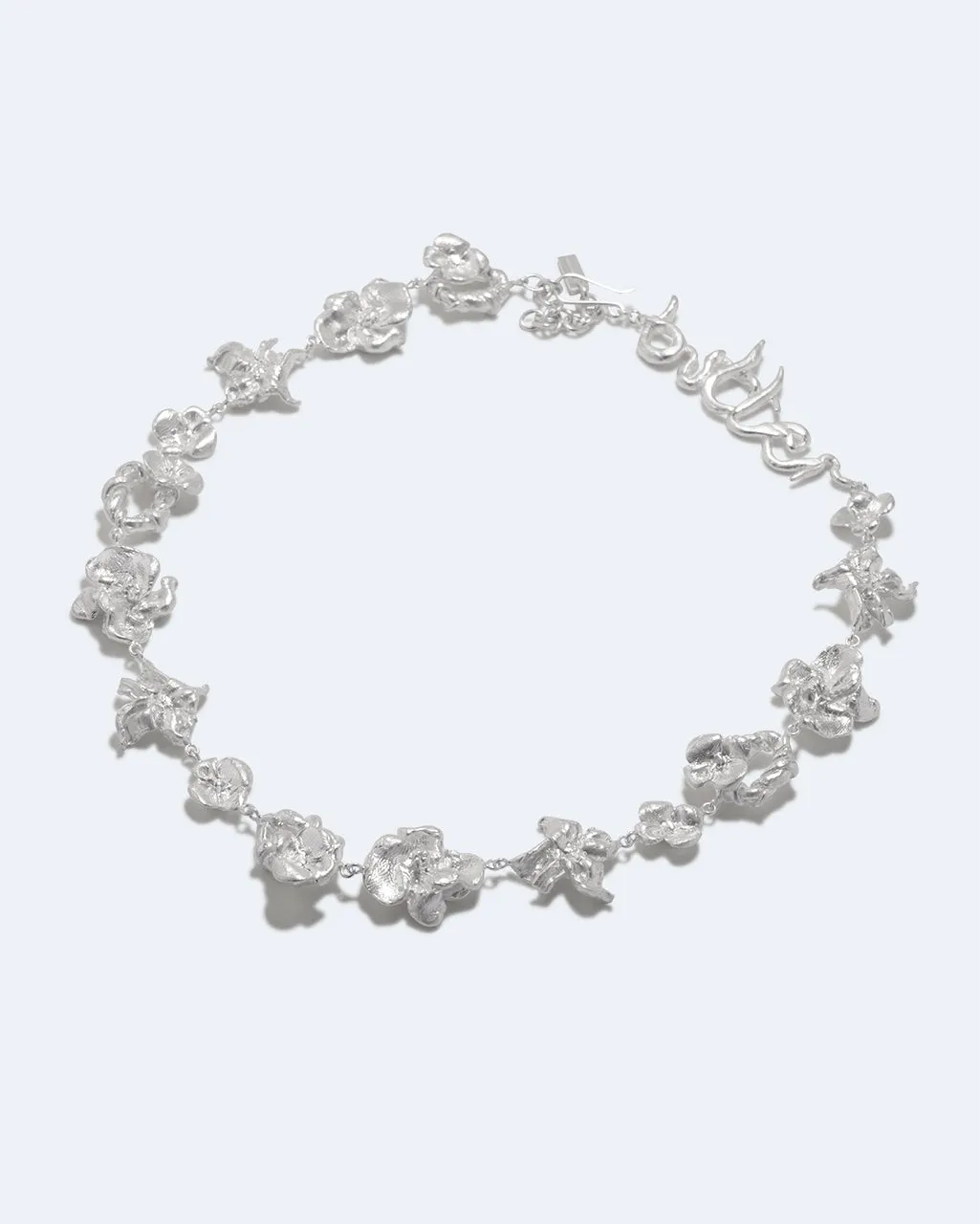 Completedworks Tributaries collier argenté ras de cou