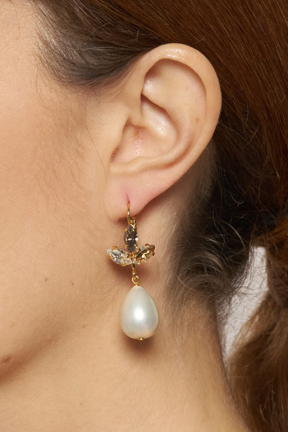 Philippe Ferrandis Ceres boucles d’oreilles dormeuses dorées