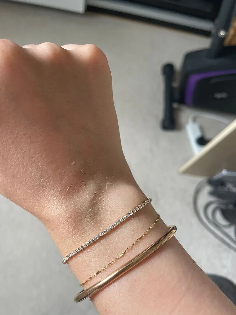 Astrid & Miyu Tennis Chain bracelet doré rivière