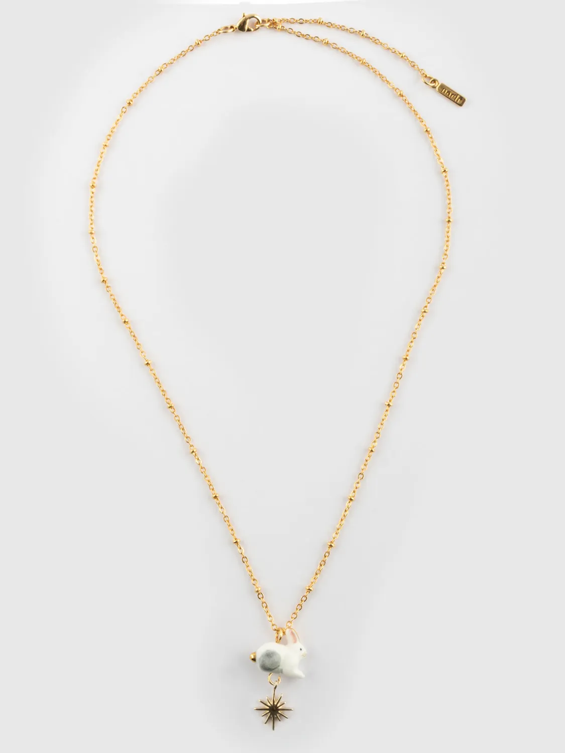 Nach Arctique lièvre polaire collier porcelaine 48 cm